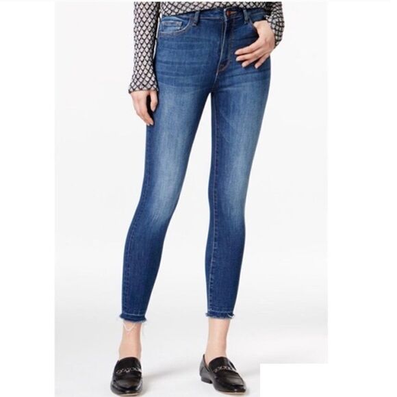 DL1961 Jeans Chrissy Trimtone Skinny Incognito Medium Blue Women's 26 Mid-Rise - Picture 1 of 12